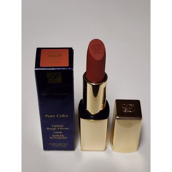 Estee Lauder Pure Color Envy Sculpting Lipstick Matte 669 Stolen Heart - Picture 1 of 3